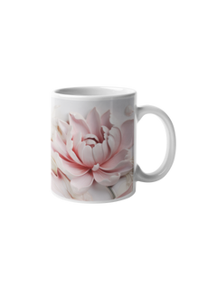 Panorama Tasse "Pink Flower" - Grafikmagie
