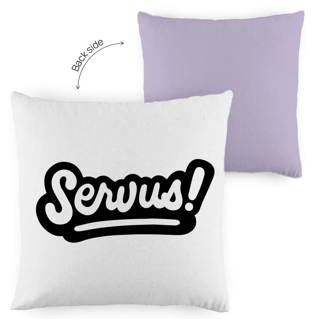 Kopfkissen zweifarbig "Servus" - Grafikmagie