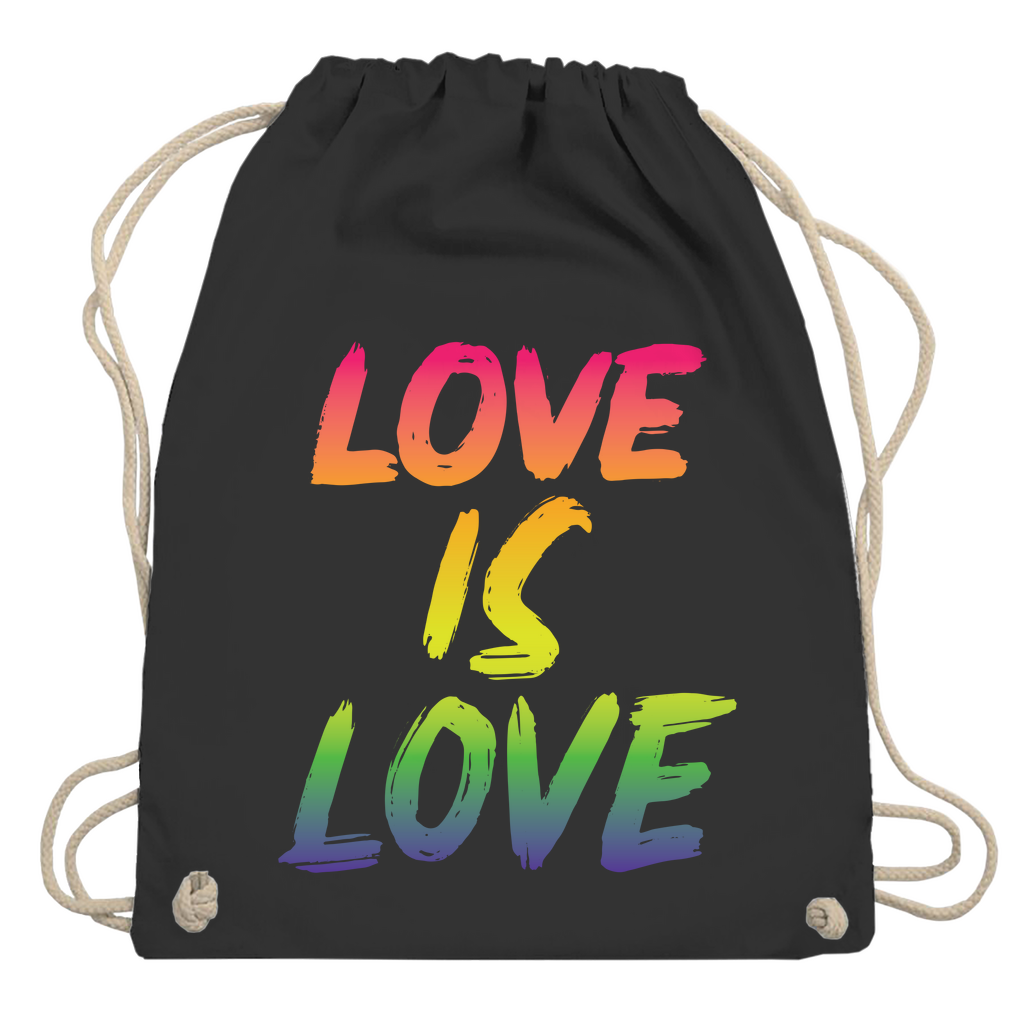 Turnbeutel "Love is Love"