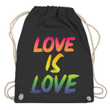 Turnbeutel "Love is Love"