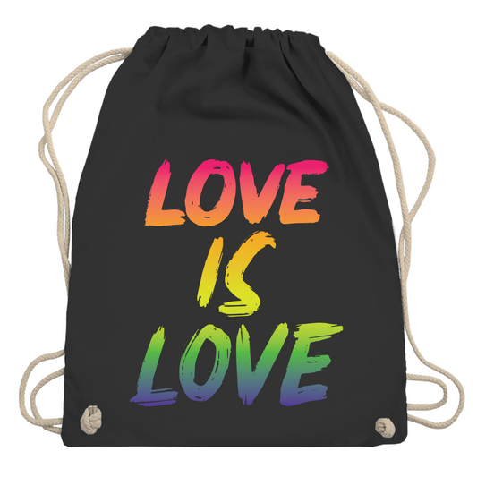 Turnbeutel "Love is Love"