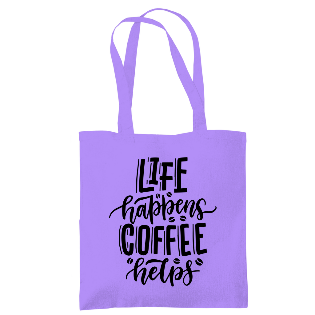 Tragetasche "Life happens"