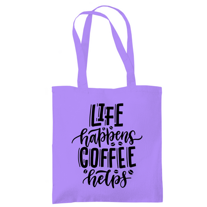 Tragetasche "Life happens"