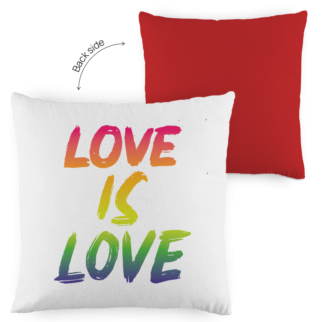 Kopfkissen zweifarbig "Love is Love" - Grafikmagie