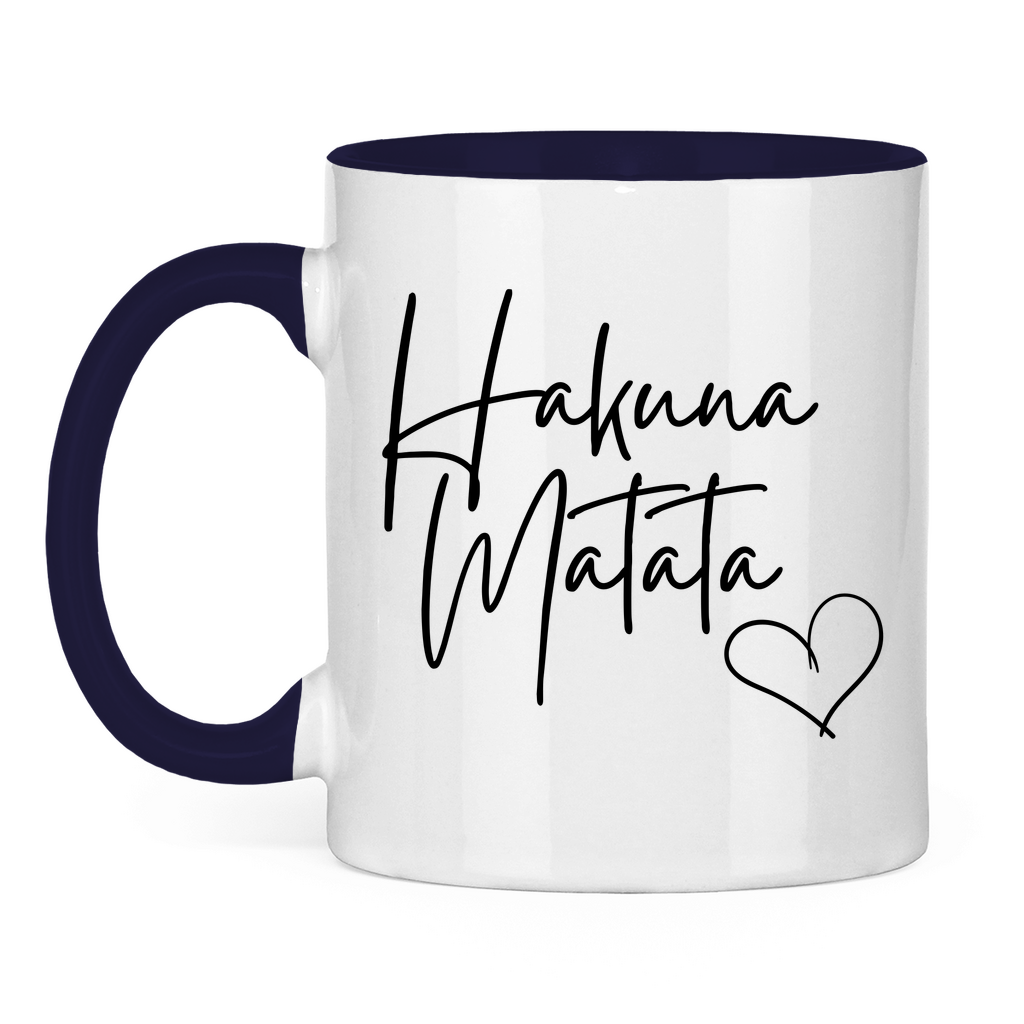 Tasse zweifarbig "Hakuna Matata" - Grafikmagie