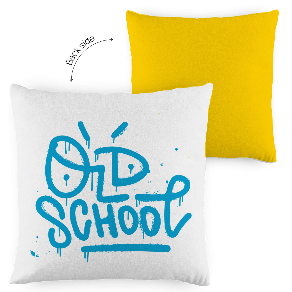 Kopfkissen zweifarbig "Old School" - Grafikmagie