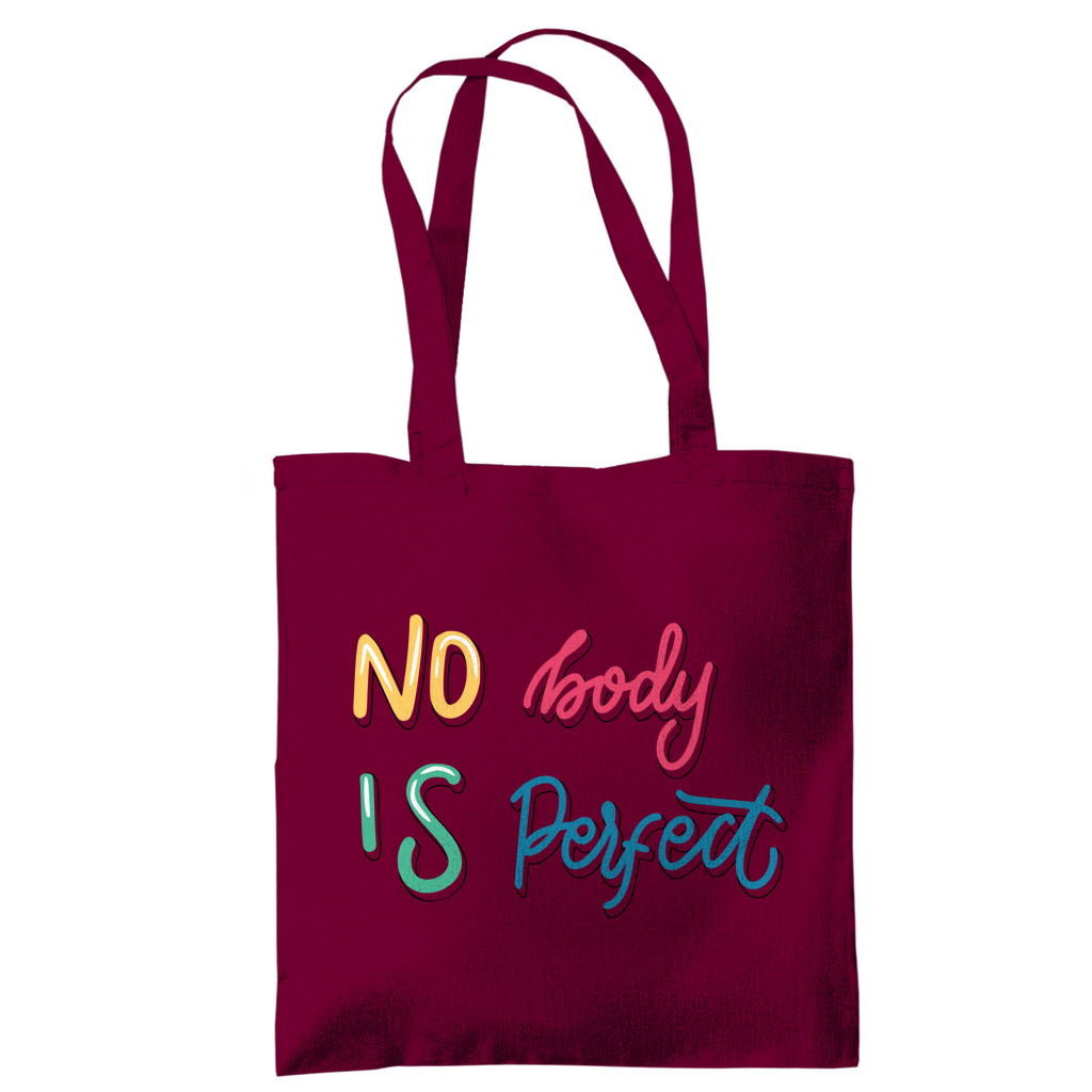 Tragetasche "No body is perfekt"