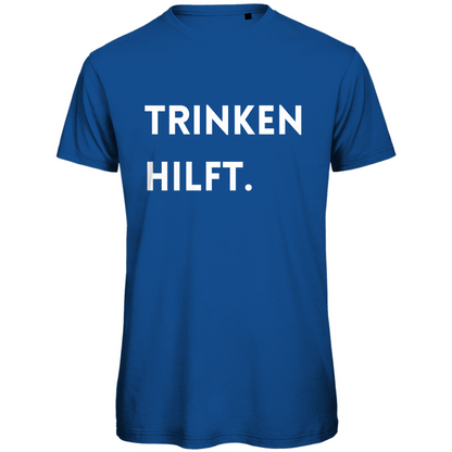 Herren T-Shirt "Trinken hilft" - Grafikmagie