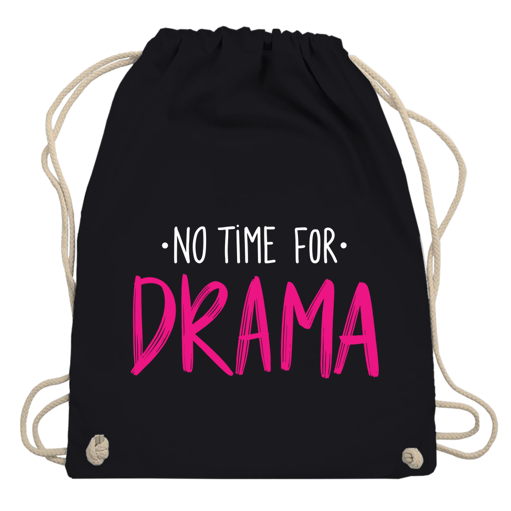 Turnbeutel "No Time for Drama"