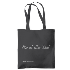 Tragetasche "Hier ist alles drin" - Grafikmagie