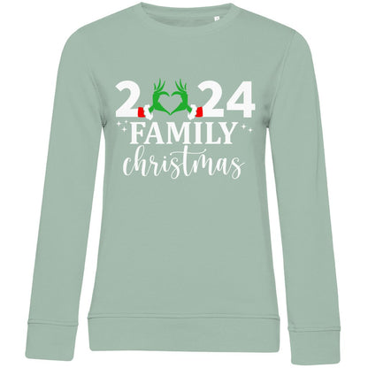 Damen Bio Sweatshirt "Family Christmas" - Grafikmagie