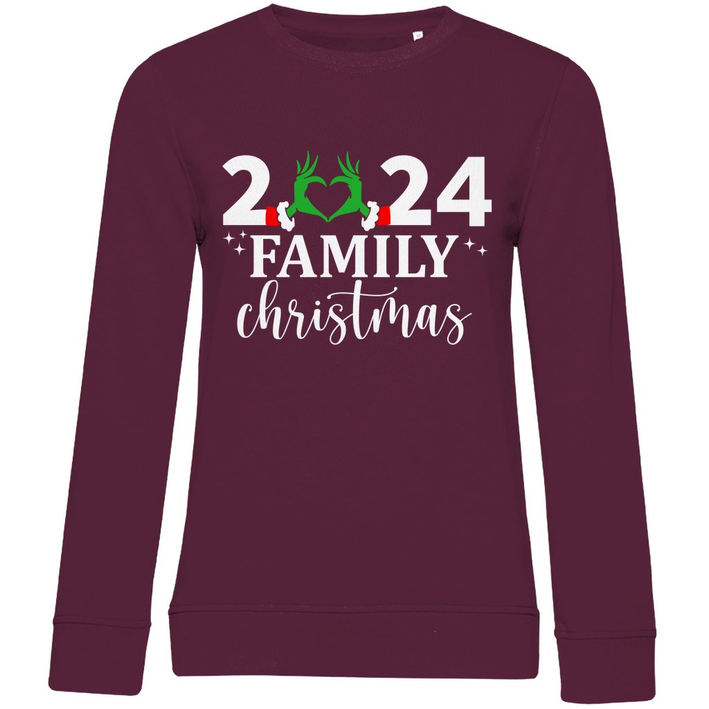 Damen Bio Sweatshirt "Family Christmas" - Grafikmagie