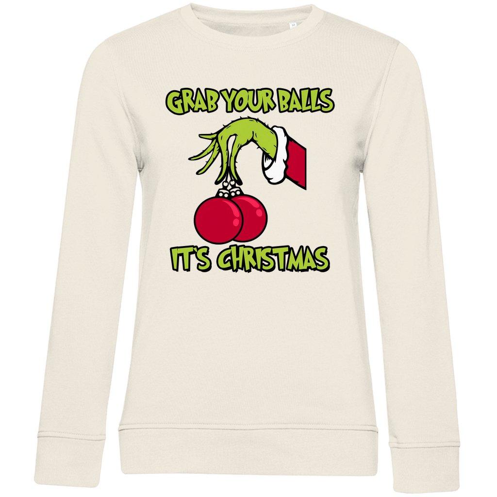 Damen Bio Sweatshirt "Grap your Balls" - Grafikmagie