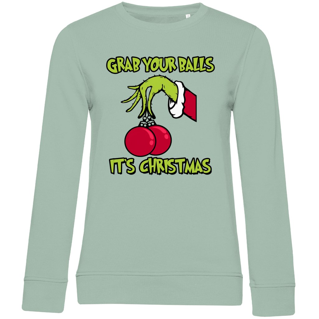 Damen Bio Sweatshirt "Grap your Balls" - Grafikmagie