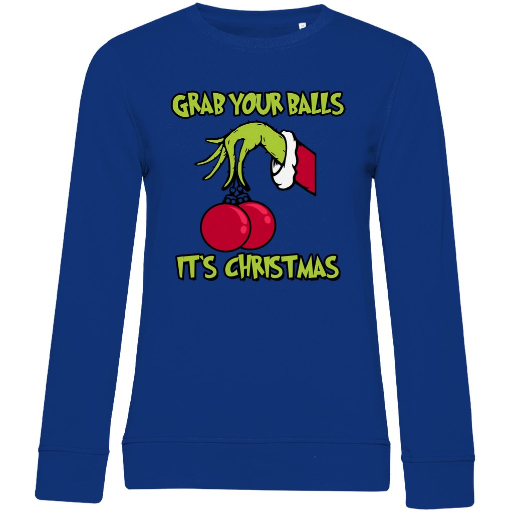 Damen Bio Sweatshirt "Grap your Balls" - Grafikmagie