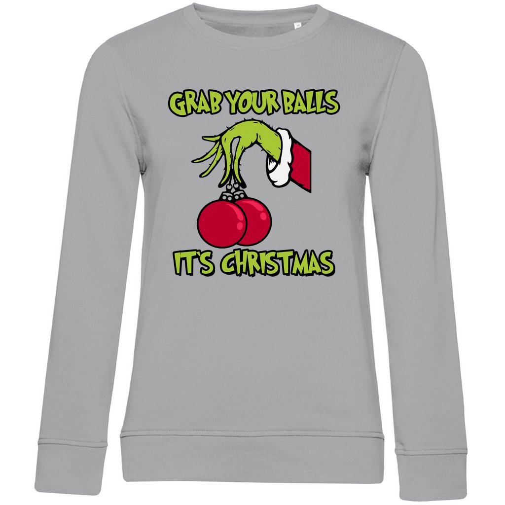 Damen Bio Sweatshirt "Grap your Balls" - Grafikmagie