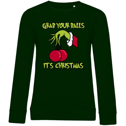 Damen Bio Sweatshirt "Grap your Balls" - Grafikmagie