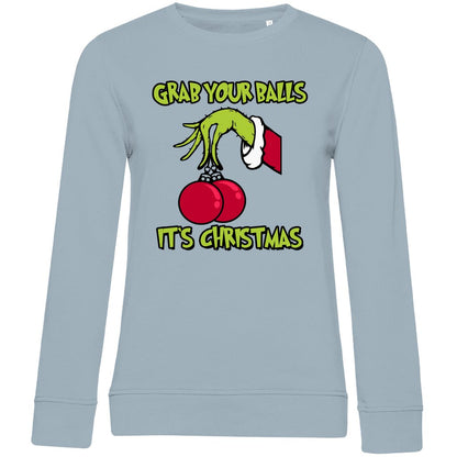 Damen Bio Sweatshirt "Grap your Balls" - Grafikmagie