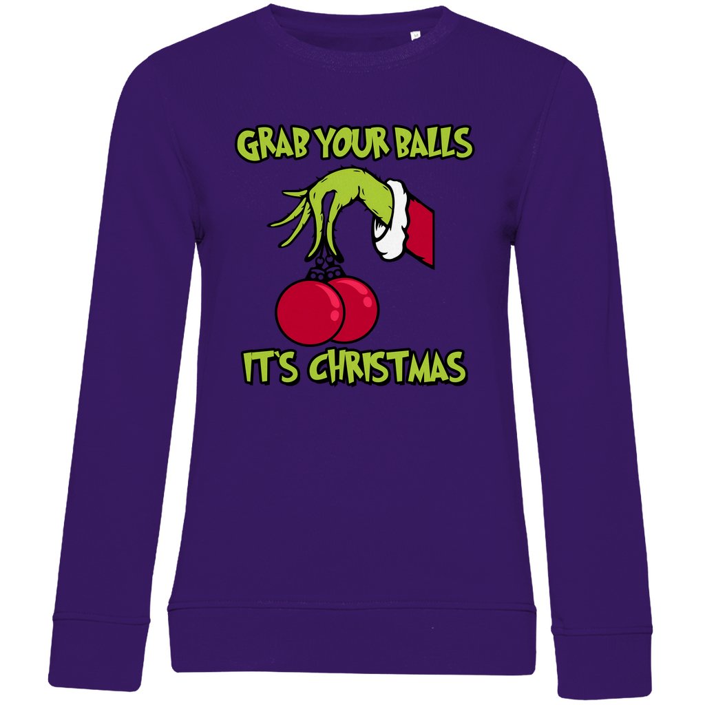 Damen Bio Sweatshirt "Grap your Balls" - Grafikmagie