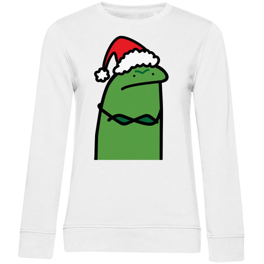 Damen Bio Sweatshirt "Grumpy Grinch" - Grafikmagie