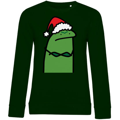 Damen Bio Sweatshirt "Grumpy Grinch" - Grafikmagie