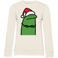 Damen Bio Sweatshirt "Grumpy Grinch" - Grafikmagie