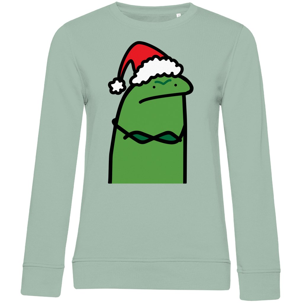 Damen Bio Sweatshirt "Grumpy Grinch" - Grafikmagie