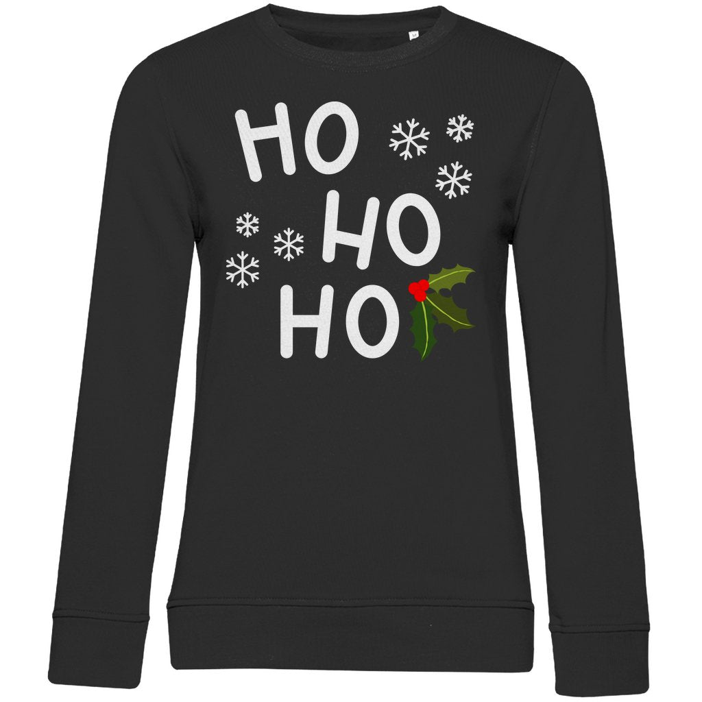 Damen Bio Sweatshirt "HO HO HO" - Grafikmagie