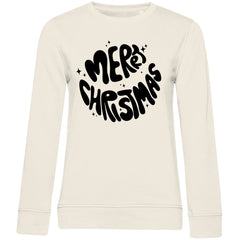 Damen Bio Sweatshirt "Merry Christmas" - Grafikmagie
