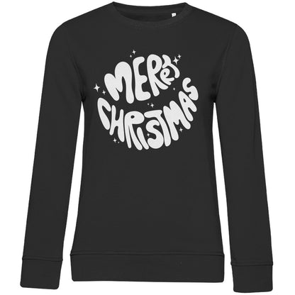 Damen Bio Sweatshirt "Merry Christmas" - Grafikmagie