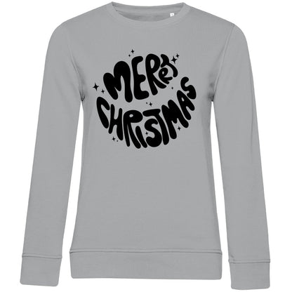 Damen Bio Sweatshirt "Merry Christmas" - Grafikmagie