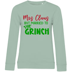 Damen Bio Sweatshirt "Mrs Clause But Married ..." - Grafikmagie