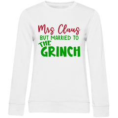 Damen Bio Sweatshirt "Mrs Clause But Married ..." - Grafikmagie