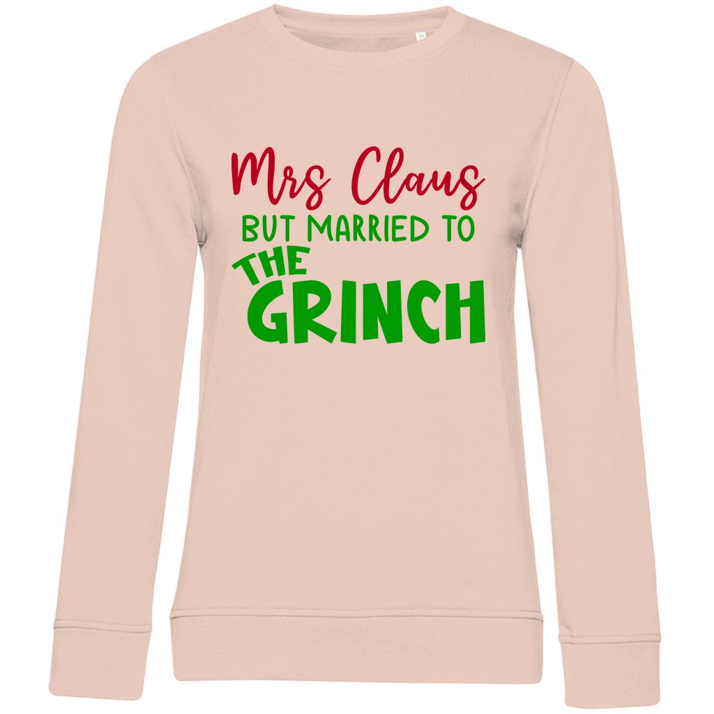 Damen Bio Sweatshirt "Mrs Clause But Married ..." - Grafikmagie