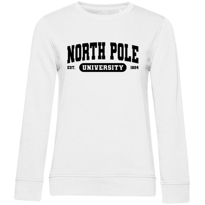 Damen Bio Sweatshirt "North Pole University" - Grafikmagie