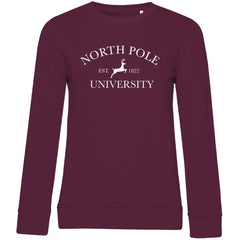 Damen Bio Sweatshirt "North Pole University" - Grafikmagie