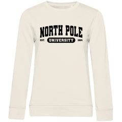 Damen Bio Sweatshirt "North Pole University" - Grafikmagie
