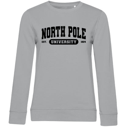 Damen Bio Sweatshirt "North Pole University" - Grafikmagie