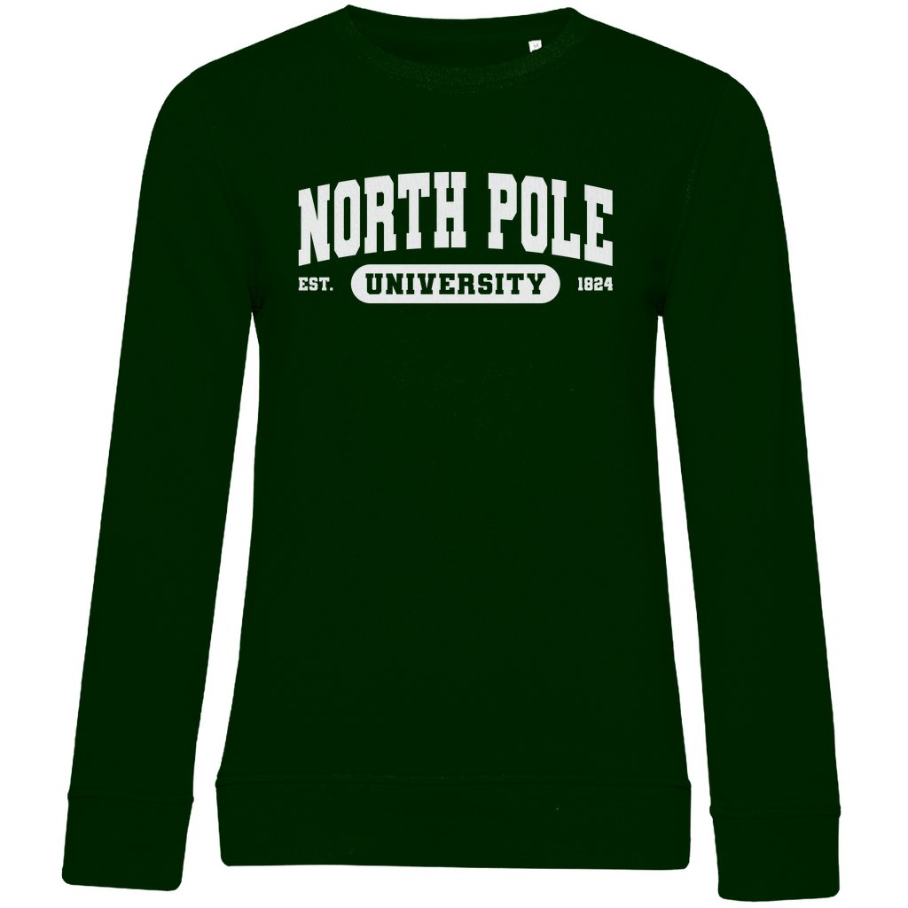 Damen Bio Sweatshirt "North Pole University" - Grafikmagie