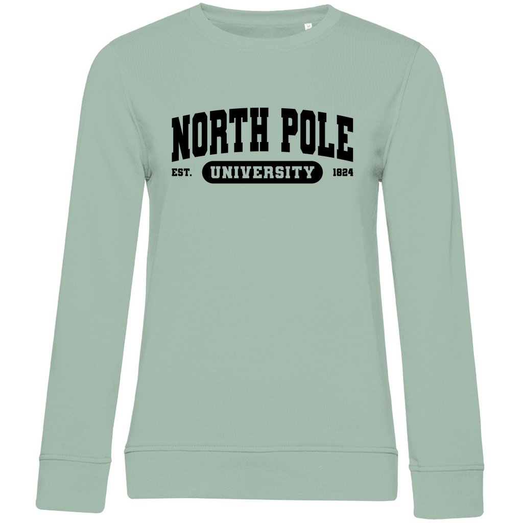 Damen Bio Sweatshirt "North Pole University" - Grafikmagie