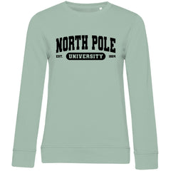 Damen Bio Sweatshirt "North Pole University" - Grafikmagie