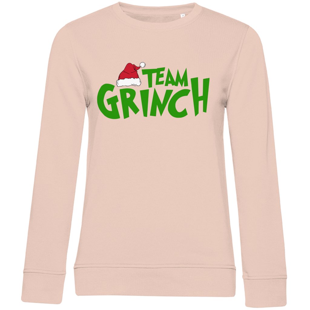 Damen Bio Sweatshirt "Team Grinch" - Grafikmagie