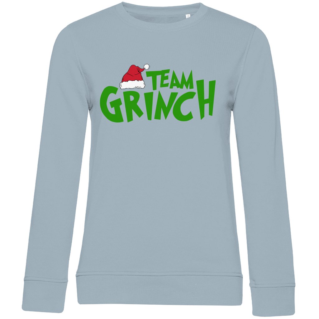 Damen Bio Sweatshirt "Team Grinch" - Grafikmagie