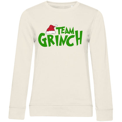 Damen Bio Sweatshirt "Team Grinch" - Grafikmagie