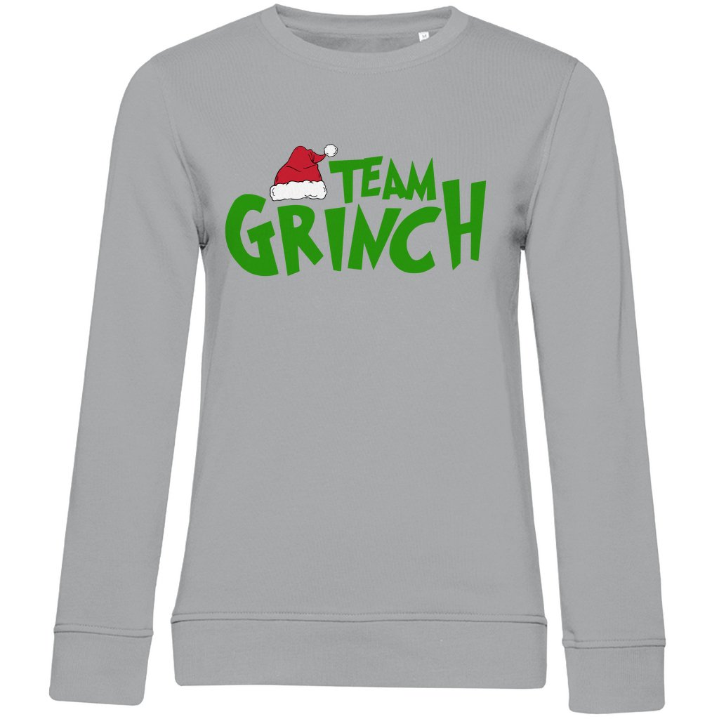 Damen Bio Sweatshirt "Team Grinch" - Grafikmagie