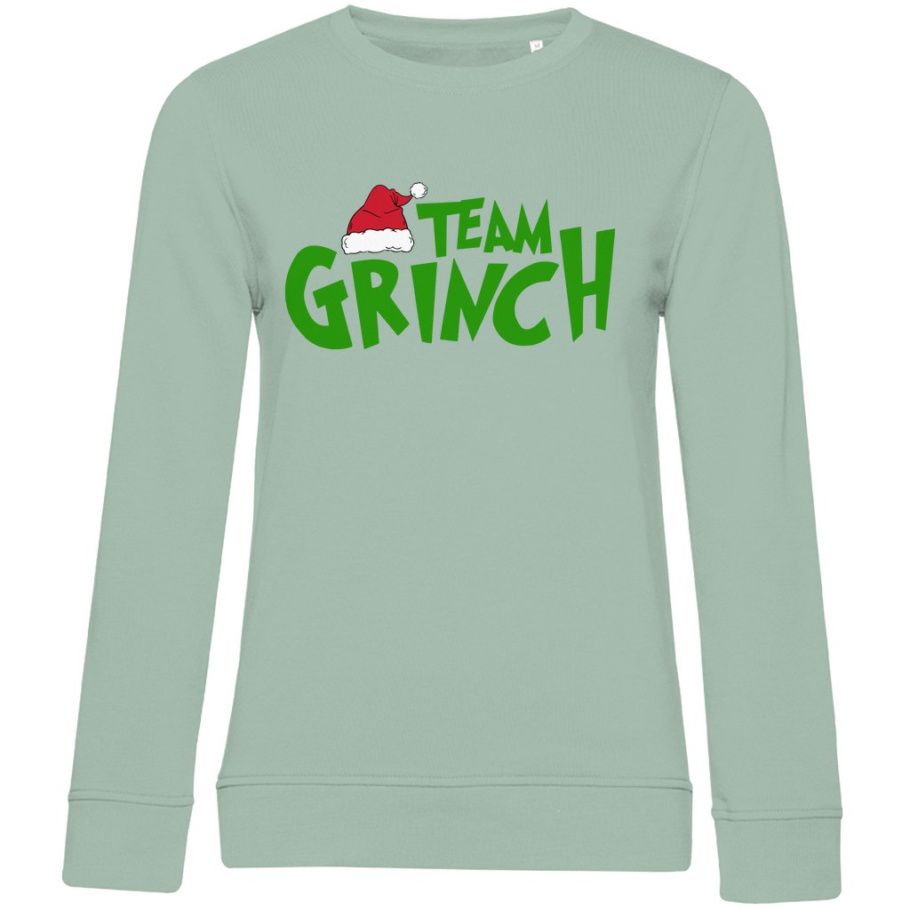 Damen Bio Sweatshirt "Team Grinch" - Grafikmagie