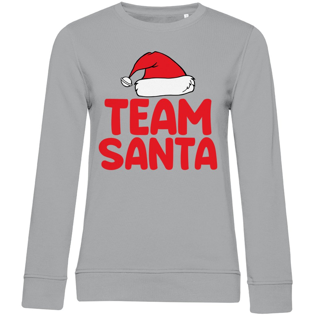 Damen Bio Sweatshirt "Team Santa" - Grafikmagie