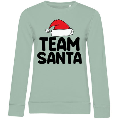 Damen Bio Sweatshirt "Team Santa" - Grafikmagie