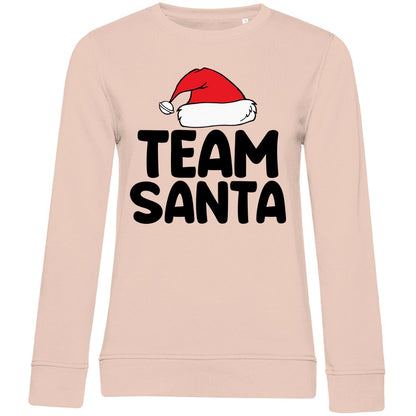 Damen Bio Sweatshirt "Team Santa" - Grafikmagie