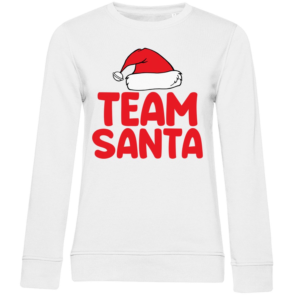 Damen Bio Sweatshirt "Team Santa" - Grafikmagie